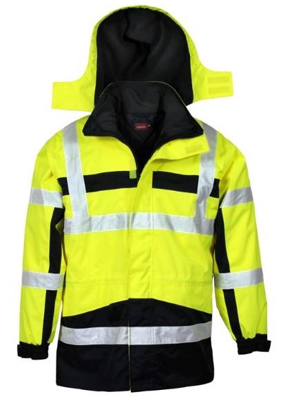 4-in-1 Warnparka Stonefield gelb