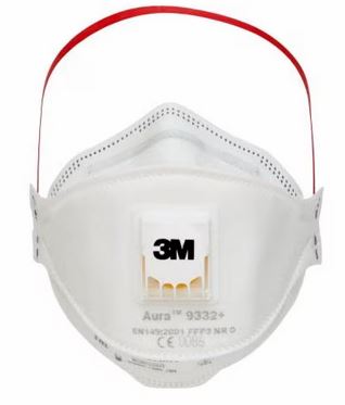 3M Aura Atemschutzmaske 9332+ FFP3 NR D